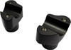 Drag Specialties - 06020809 - Buffalo Billet Aluminum Handlebar Risers - 1-1/2" - Flat Black