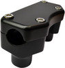 Drag Specialties - 06020811 - Handlebar Riser & Top Clamp Kit - 1-1/2" - Buffalo - Flat Black