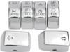 Drag Specialties - 06160190 - Switch Cap Kit - Chrome