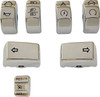 Drag Specialties - 06160395 - Switch Cap Kit - Chrome Drag Specialties - 06160395 - Switch Cap Kit - Chrome