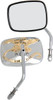 Drag Specialties - 06400476 - Mirrors - Live To Ride - Side View - Rectangle - Chrome/Gold - Pair