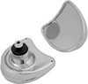 Drag Specialties - 06400652 - Mirror - Side View w/Blind Spot - Half-Moon - Chrome