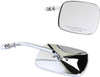 Drag Specialties - 06400980 - Mirrors - OEM - Side View - Rectangle - Chrome - Short - Pair