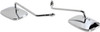 Drag Specialties - 06400982 - Mirrors - OEM - Side View - Rectangle - Chrome - Long - Pair