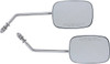 Drag Specialties - 06400982 - Mirrors - OEM - Side View - Rectangle - Chrome - Long - Pair