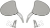 Drag Specialties - 06401097 - Mirrors - Side View - Tapered - Chrome - Short Stem - Pair