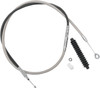 Drag Specialties - 06521487 - High-Efficiency Braided Stainless Steel Clutch Cable - 74-11/16"