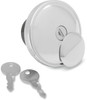 Drag Specialties - 07030230 - Screw-In Locking Gas Cap - Vented - Chrome