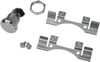 Drag Specialties - 07030631 - Fuel Door Latch Kit - Push-Button - Chrome