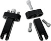 Drag Specialties - 16201046 - Passenger Peg Mounts - Black - FLH/FLT