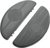 Drag Specialties - 16210165 - Half-Moon Floorboard - w/o Vibration Inserts - Black - FL