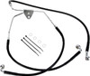 Drag Specialties - 17412508 - Brake Line - Front (Lower/Upper) - Black