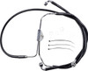 Drag Specialties - 17412510 - Brake Line - Front - Black - +4"