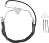 Drag Specialties - 17412517 - Brake Line - Front - Black - +6" - FLH '96-'07