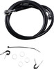 Drag Specialties - 17412531 - Brake Line - Front - Black - +10" - '04-'10 XL