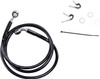 Drag Specialties - 17412534 - Brake Line - Front - Black - +4" - XL