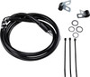 Drag Specialties - 17412552 - Brake Line - Front - Black - +4"