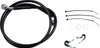Drag Specialties - 17412557 - Brake Line - Front - Black - +2" - FXD '00-'05