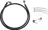 Drag Specialties - 17412558 - Brake Line - Front - Black - +4" - FXD '00-'05