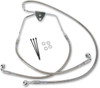 Drag Specialties - 17412624 - Brake Line - Front - +2" - Touring - Stainless Steel