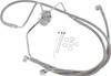 Drag Specialties - 17412635 - Brake Line - Front - +4" - Stainless Steel