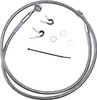 Drag Specialties - 17412645 - Brake Line - Front - +4" - Stainless Steel - XL