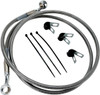 Drag Specialties - 17412649 - Brake Line - Front - +2" - Stainless Steel