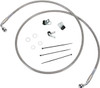 Drag Specialties - 17412651 - Brake Line - Front - 6" - Stainless Steel