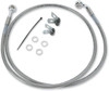 Drag Specialties - 17412656 - Brake Line - Front - +6" - Stainless Steel