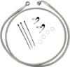 Drag Specialties - 17412679 - Brake Line - Front - +10" - Stainless Steel