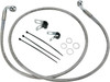 Drag Specialties - 17412684 - Brake Line - Front - +10" - Stainless Steel