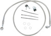 Drag Specialties - 17412690 - Brake Line - Front - +2" - Stainless Steel