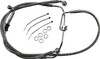Drag Specialties - 17412903 - Brake Line - +6" - Stainless Steel - FXDF '08-'17