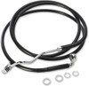 Drag Specialties - 17414507 - Brake Line - Front (Upper) - Black - +6"