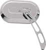 Drag Specialties - 19016232 - Mirror - Side View - Oval - Chrome - Left - Each