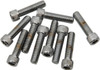 Drag Specialties - DS190572 - Bolts - Socket-Head/Replacement - Knurled/Fine Thread - 5/16"-24 x 1-1/4" - 10 Pack