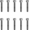 Drag Specialties - DS190590 - Bolts - Socket-Head - Replacement - Knurled/Coarse Thread - #10-24 x 1" - 10 Pack