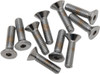Drag Specialties - DS192359 - Bolts - Flat-Head - Chrome - 1/4"-20 x 3/4"