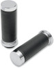 Drag Specialties - DS243105 - Textured Black Rubber Grips - Cable