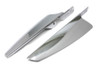 V-Twin - 50-0724 - Chrome Windshield Deflector Set
