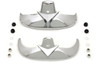V-Twin - 50-1214 - Chrome Fender Tip Set - Fits 1997-2006 Harley-Davidson FLSTS (for front and rear applications)