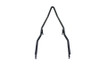 V-Twin - 50-1357 - 25 inch Round Sissy Bar Top Black - Fits 1941-1957 Harley-Davidson FL