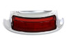 V-Twin - 50-1540 - Chrome LED Rear Fender Tip with Red Lens