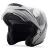 GMAX - MD04 Modular Motorcycle Helmet - Metallic Silver