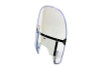 V-Twin - 51-0257 - Beaded Windshield with Clear Lower