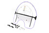 V-Twin - 51-0375 - National Cycle Spring Fork Windshield Clear