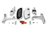 V-Twin - 51-0867 - Passenger Footboard Set with Swingarm Mount Kit - Fits 1982-2006 Harley-Davidson FLT