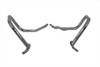 V-Twin - 51-0877 - Chrome Rear Frame Guard Set - Fits 2000-2005 Harley-Davidson FXST, 2000-2017 FLST