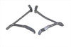 V-Twin - 51-0877 - Chrome Rear Frame Guard Set - Fits 2000-2005 Harley-Davidson FXST, 2000-2017 FLST
