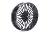 V-Twin - 52-0003 - Front 21 inch x 3.15 inch Duro 36 Fat Spoke Matte Black Whee - Fits 2000-2008 Harley-Davidson FLH, 1986-2008 FLT